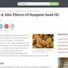 Benefits and Side Effects of Finest Pumpkin Seed Oil